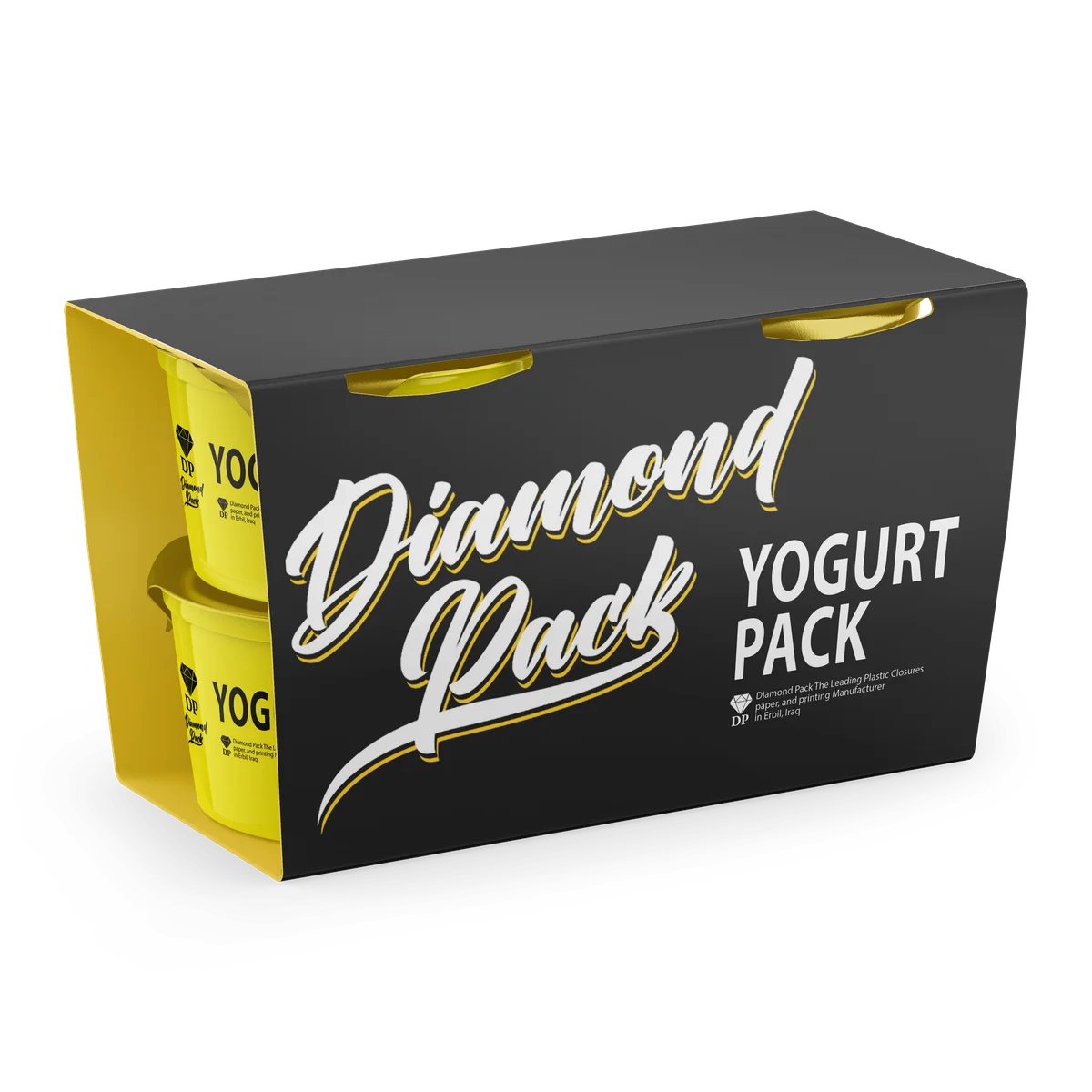 Diamond Pack yogurt packaging concept